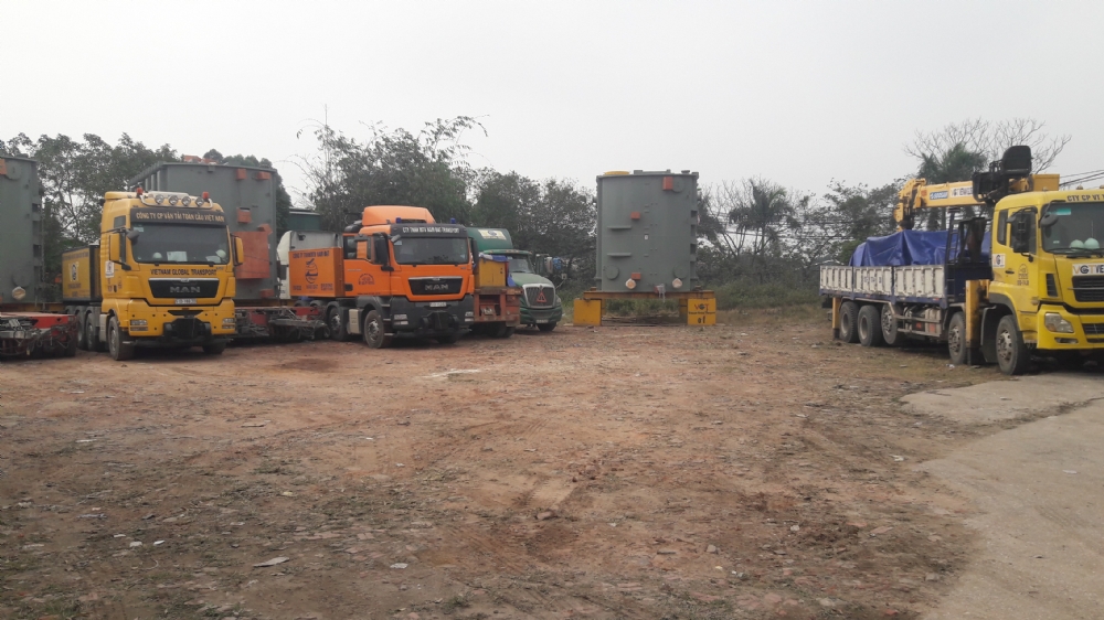 Combination transport and installation of 3 main transformers form Hai Phong to Dong Anh, Ha Noi.