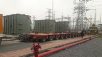 Combination transport and installation of 3 main transformers form Hai Phong to Dong Anh, Ha Noi.