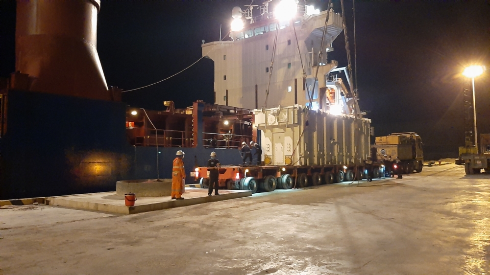 Transportation, erection and hand-over the main transformer set for Van Phong 220kV sub-station, Ninh Hoa province.