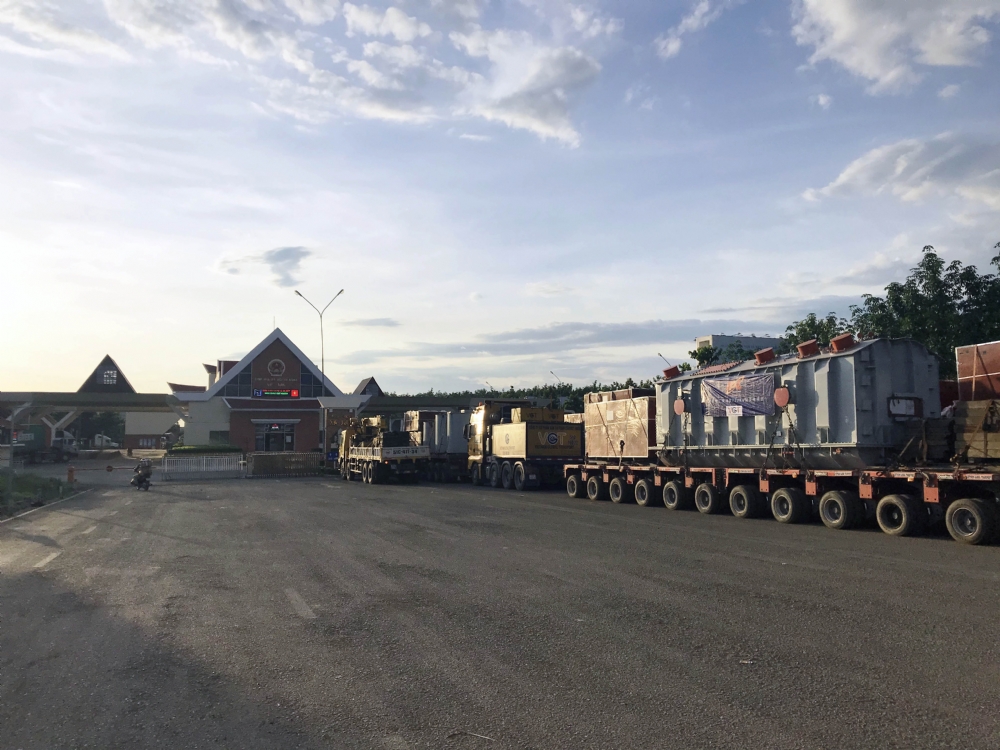 Cross border transport for de;ivery of 220kV transformer for Svay Sor-Chheu Tom Substation via Sa Mat border gate (between Vietnam and Cambodia).