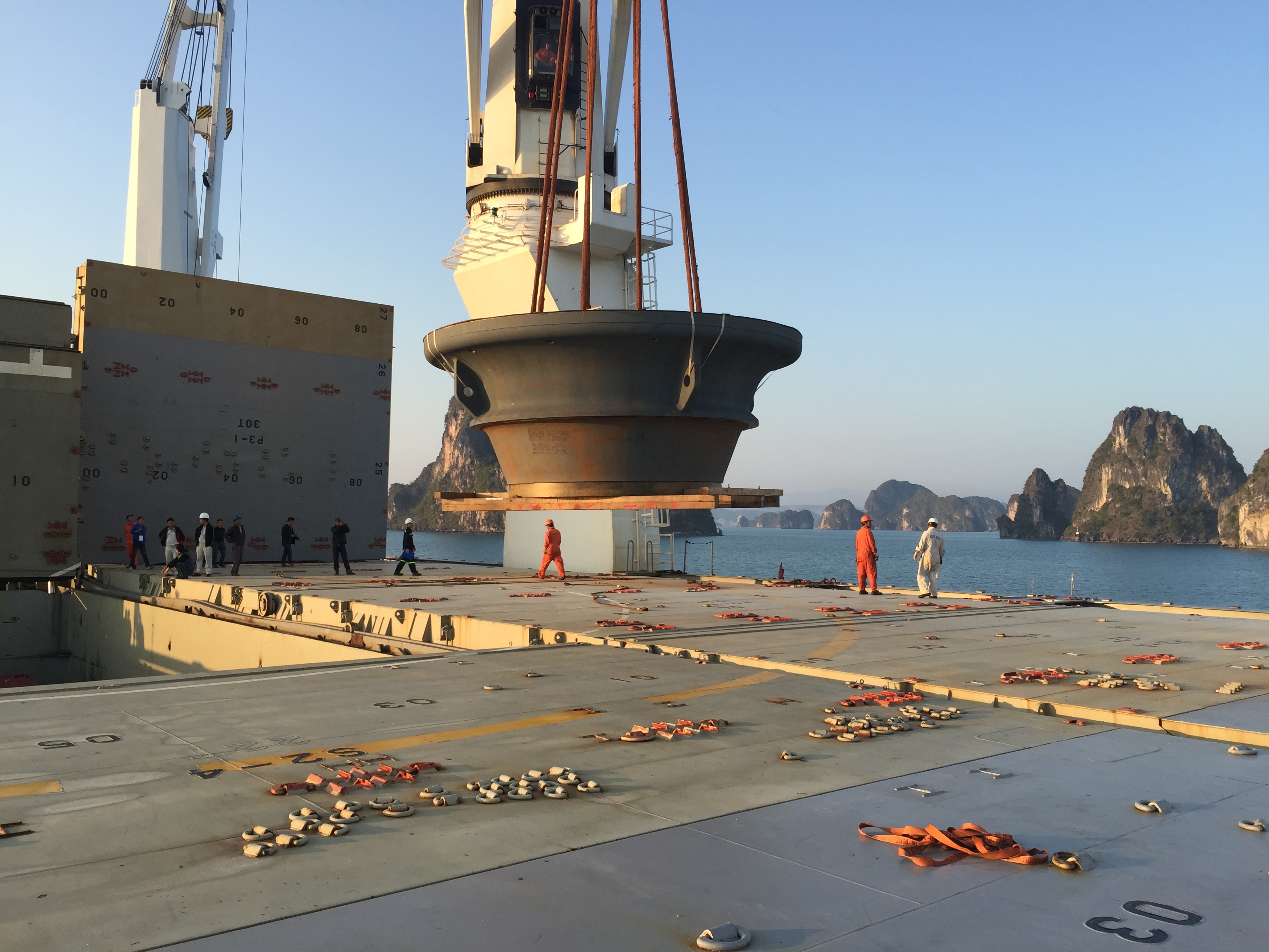 Receipt, handling and transport the equipment for the Bim Son Cement Plant - Transformation of Technology Grinding and Packaging System.