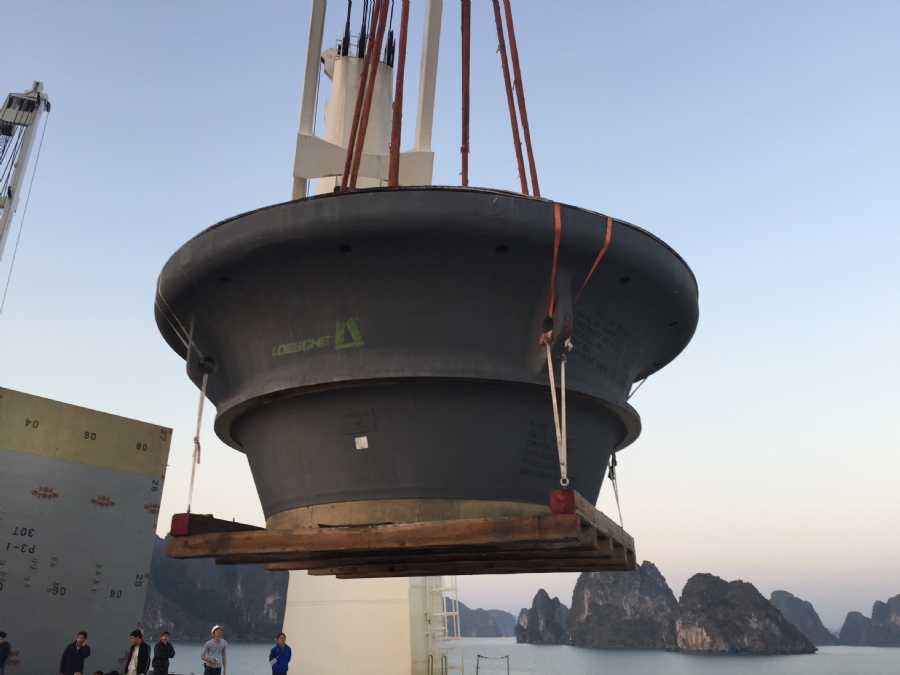 Receipt, handling and transport the equipment for the Bim Son Cement Plant - Transformation of Technology Grinding and Packaging System.