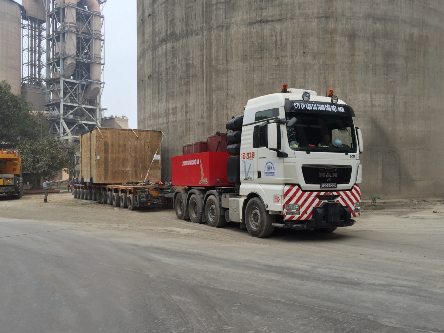 Receipt, handling and transport the equipment for the Bim Son Cement Plant - Transformation of Technology Grinding and Packaging System.