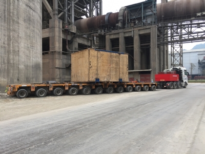 Receipt, handling and transport the equipment for the Bim Son Cement Plant - Transformation of Technology Grinding and Packaging System.