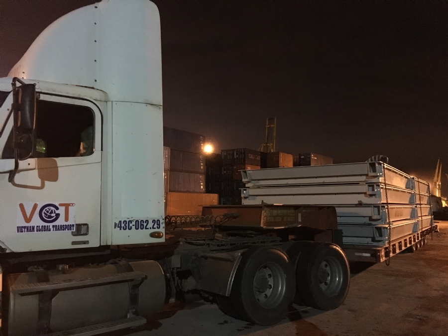 Receipt, transport and delivery of equipment and material for Laos Sun Paper.