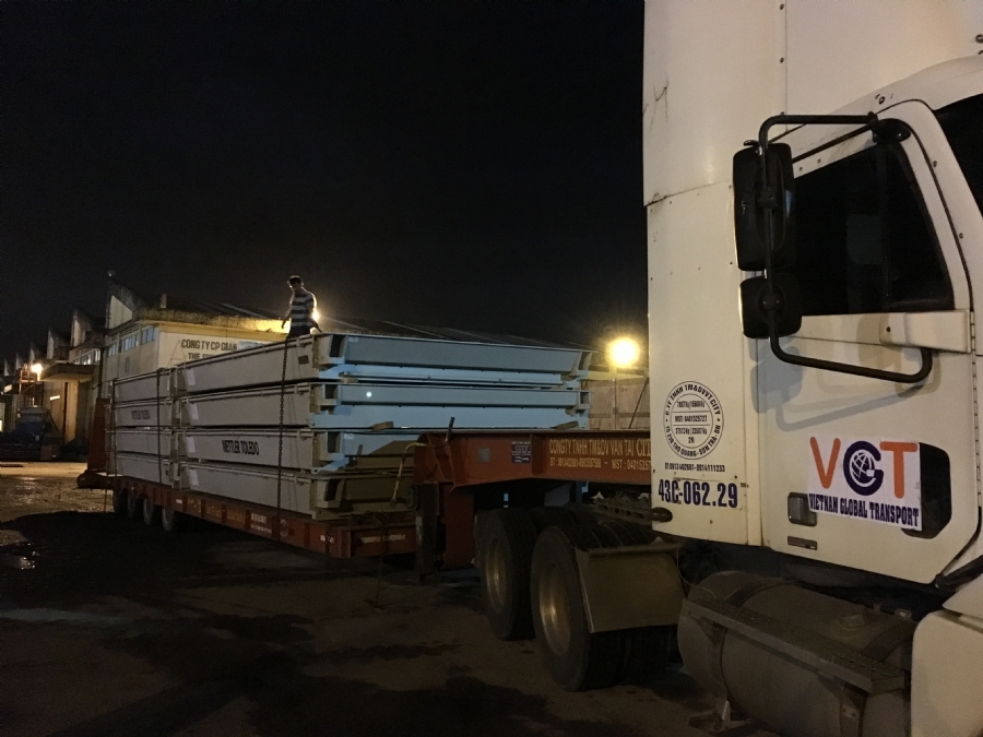 Receipt, transport and delivery of equipment and material for Laos Sun Paper.